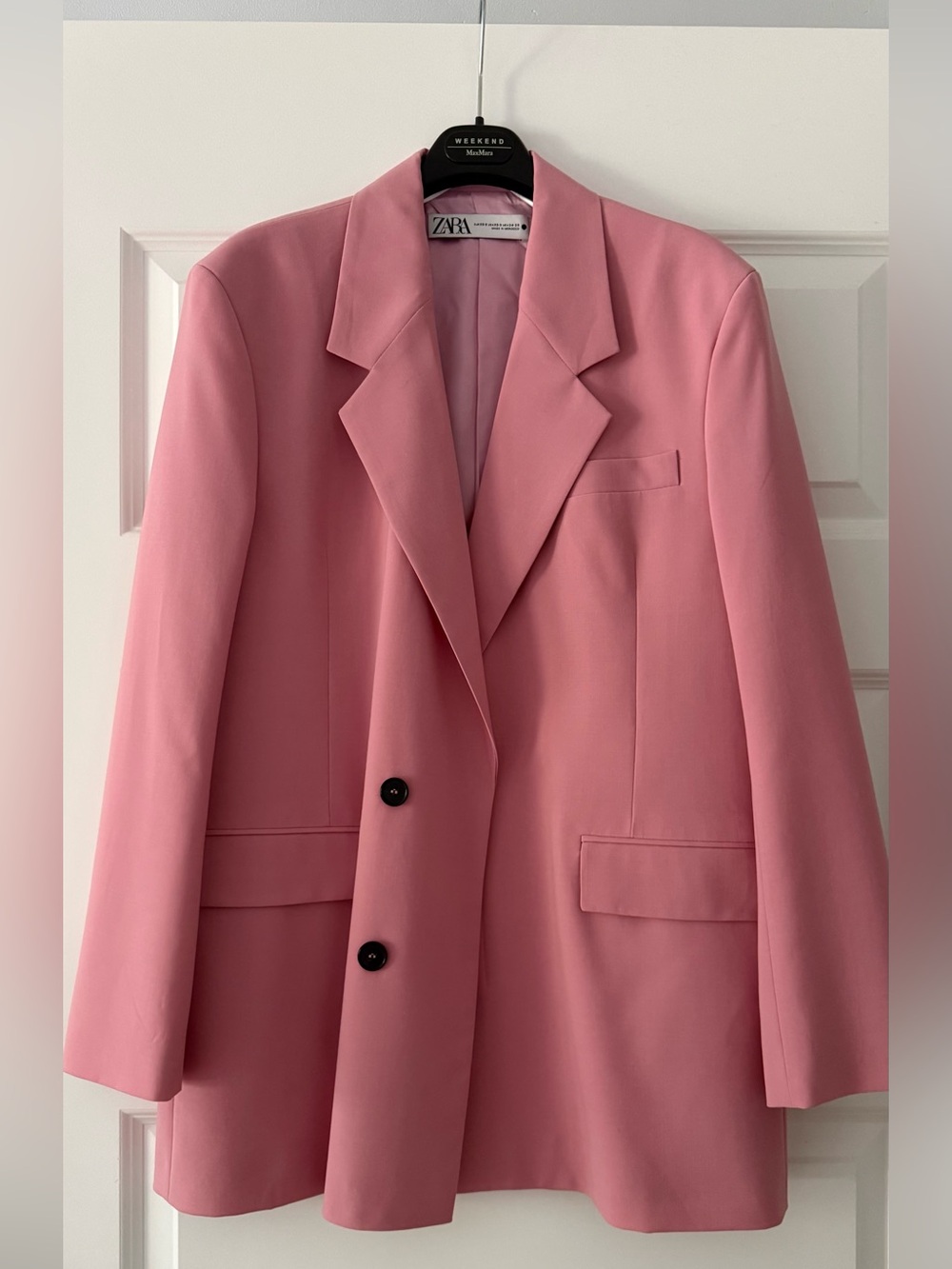 ZARA Pink Oversized Blazer